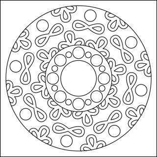 mandala V / 10x10 cm