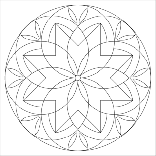 mandala 16. / 20x20 cm