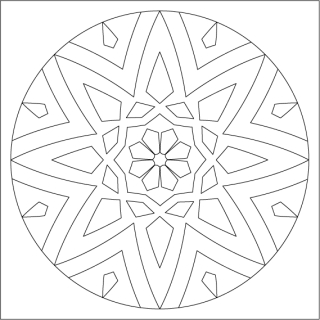mandala 17. / 20x20 cm