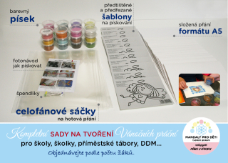 Vánoční přání Andělka / sada pro školy