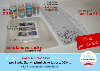 Vánoční přání Kapr bez nápisu / sada pro školy