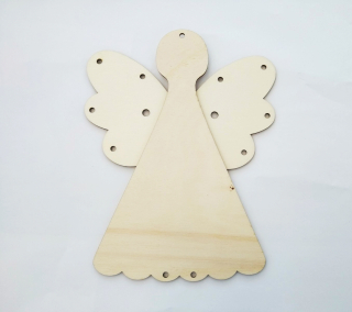Anděl VELKÝ z překližky 1. / 24,5x19 cm