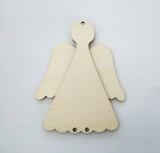 Anděl MALÝ z překližky 2. / 12,5x10 cm