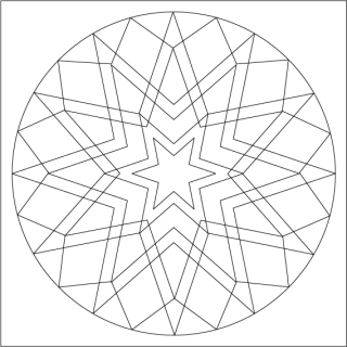 mandala 19. / 20x20 cm
