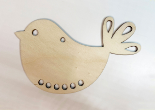 Ptáček z překližky 5. / 13x8 cm